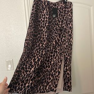 Paige MIDI Skirt with Slit NWT